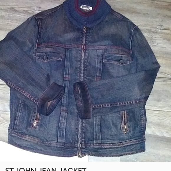 ST.JOHN JEAN JACKET - Picture 2 of 2